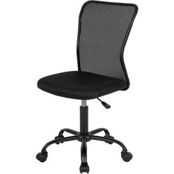 BESTOFFICE Home Office Chair Mid Back Mesh Desk Chair Armless Computer Chair Ergonomic Task Rolling Swivel Chair Back Support Adjustable Modern
