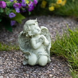 NORTHLIGHT 6" Heavenly Gardens Praying Cherub Angel Outdoor Garden Statue