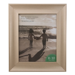 NORTHLIGHT Honeycomb Rectangular Picture Frame for 8" X 10" Photo - 13.25" - Champagne In Gold