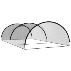 VIDAXL Baseball Batting Cage Net 900X400X250 Cm Polyester In Black