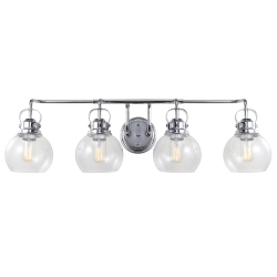 JONATHAN Y Shirley Metal Bubbled Glass Vanity Light