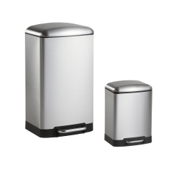 HAPPIMESS Ashley Rectangular Trash Can With Soft-Close Lid With Mini Trash Can