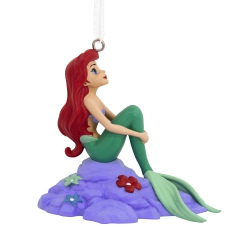 HALLMARK Christmas Ornament (Disney The Little Mermaid Ariel On Rock)