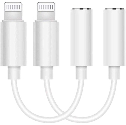 GENERIC [Apple Mfi Certified] Iphone Dongle Headphone Adapter, Lightning to 3.5MM Headphone Jack Adapter Audio Aux Connector