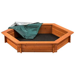 Creative Cedar Designs Hexagon Sandbox (7118)