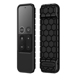 HLD Protective Case for Apple Tv 4K / HD Siri Remote (1St Generation) - Honey Comb Lightweight Anti Slip Shockproof Silicone Cover for Apple Tv 4K