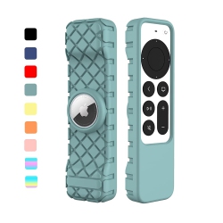 HLD Remote Case for Apple Siri Remote (2Nd Gen), Anti-Lost Protective Anti-Slip Durable Silicon Shockproof Rubber Cover for Apple 4K HD Tv Siri Remote