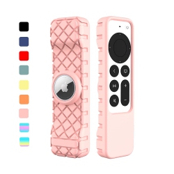 HLD Remote Case for Apple Siri Remote (2Nd Gen), Anti-Lost Protective Anti-Slip Durable Silicon Shockproof Rubber Cover for Apple 4K HD Tv Siri Remote