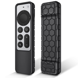 HLD Protective Case for Apple Tv Siri Remote 2021 2022 - Honey Comb Lightweight Anti Slip Shockproof Silicone Cover for Apple Tv 4K / HD Siri Remote