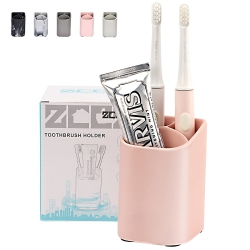 HLD Cute Toothbrush Holders for Bathrooms - Toothbrush And Toothpaste Holder - Ideal Toothbrush Organizer for Adults And Kids, Tooth Brushing Holder
