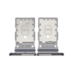 ESOURCE PARTS Replacement Dual Sim Card Tray Compatible for Samsung Galaxy S23 Ultra 5G (Phantom Black)