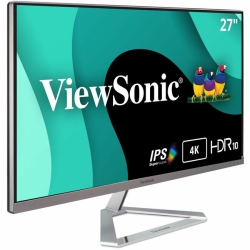 VIEWSONIC Vx2776-4K-Mhdu 27" 4K Uhd Thin-Bezel Ips Monitor With USB-C, HDMI, And Displayport (Vx2776-4K-Mhdu)