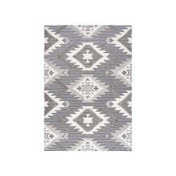 JONATHAN Y Sumak High-Low Pile Neutral Diamond Kilim Area Rug