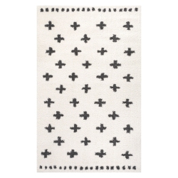 JONATHAN Y Cristo Berber Geometric Shag Area Rug