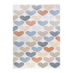 JONATHAN Y Dila Modern Hearts Geometric Machine Washable Area Rug