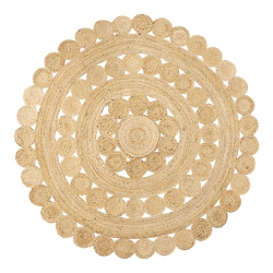 JONATHAN Y Daisy Hippy Jute Medallion Circle Area Rug