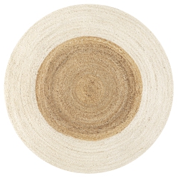 JONATHAN Y Oceana Two Tone Boho Jute Circle Area Rug