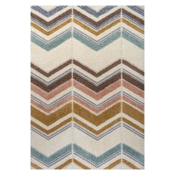JONATHAN Y Elin Chevron High-Low Area Rug