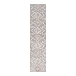 JONATHAN Y Sumak High-Low Pile Neutral Diamond Kilim Area Rug