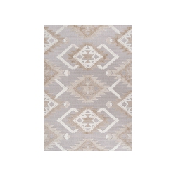JONATHAN Y Sumak High-Low Pile Neutral Diamond Kilim Area Rug