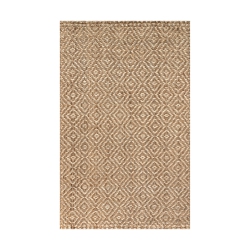 JONATHAN Y Hira Hand Woven Diamond Chunky Jute Area Rug