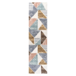 JONATHAN Y Aileen Geometric Scandi Colorblock Carved Area Rug