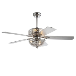 JONATHAN Y Zara Filigree Metal/wood Led Ceiling Fan