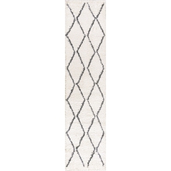JONATHAN Y Catala Moroccan Diamond Shag Area Rug