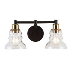 JONATHAN Y Manhattan Vintage Metal/glass Industrial Rustic Led Vanity