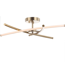 JONATHAN Y Crucis Modern Metal Integrated Led Semi Flush Mount