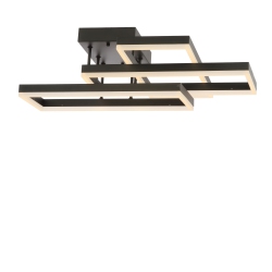 JONATHAN Y Turing Geometric Integrated Led Metal Flush Mount