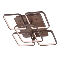 JONATHAN Y Sebastian Integrated Led Metal Flush Mount Ceiling Light