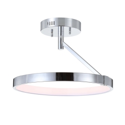 JONATHAN Y Owen Dimmable Integrated Led Metal Semi Flush Mount