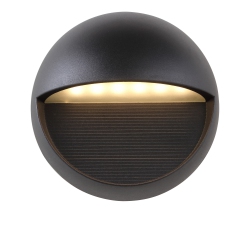 JONATHAN Y Orbe Outdoor Metal/glass Integrated Led Wall Sconce