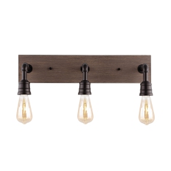 JONATHAN Y Corbett Rustic Farmhouse Iron Led Vanity