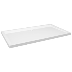 VIDAXL Shower Base Tray, Non-Slip Bathroom Shower Pan, Reinforced Abs, 27.6X47.2 Inches In White