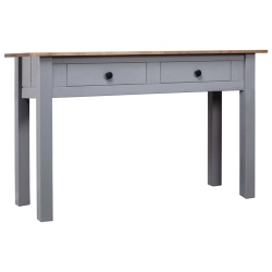 VIDAXL Console Table 110X40X72 Cm Solid Pine Wood Panama Range In Grey