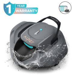 AIPER Sg 800B - Cordless Robotic Pool Cleaner for Flat Above Ground Pools Up to 860Sq.ft, Automatic Pool Vacuum