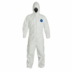 DUPONT - Tyvek Disposable Coveralls With Hood Medium Ty127Swh-M In White