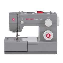 SINGER 4432 Heavy Duty Extra-High Speed 32-Stitch Sewing Machine With Metal Frame And Stainless Steel Bedplate, Grey, Large