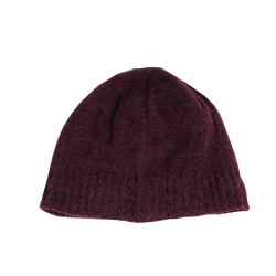 CHRISTMAS CENTRAL Women's Plum Aloe Vera Plush Winter Beanie Hat - One Size In Burgundy