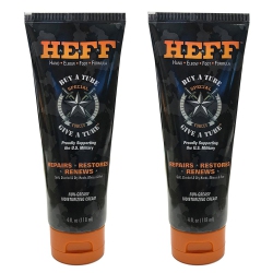 HEFF Hand Elbow Foot Formula Moisturizing Lotion 4 Ounce Tube (2-Pack)