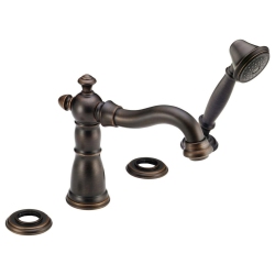 DELTA FAUCET S T4755-Rblhp Roman Tub With Hand Shower Trim