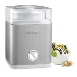CUISINART Ice-30Wnc Pure Indulgence Frozen Yogurt-Ice Cream & Sorbet Maker, Silver, 1 Count