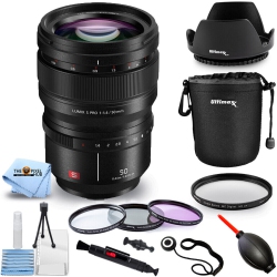 PANASONIC Lumix S Pro 50MM F/1.4 Lens S-X50 Lens - 10PC Accessory Bundle
