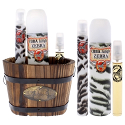 CUBA Jungle Zebra By for Women - 3 PC Gift Set 3.3OZ Edp Spray, 1.17OZ Edp Spray, 0.5OZ Edp Spray