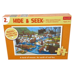 DCCED Hide And Seek Puzzle – Moose (48 Pieces)