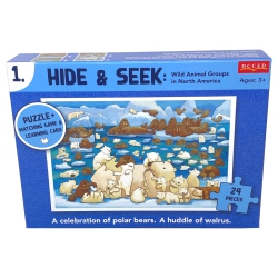 DCCED Hide And Seek Puzzle – Polar Bear (24 Pieces)