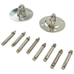 NORTHLIGHT 2-Piece Nickel Plated Steel Ceiling Mount Kit for Hanging Chair