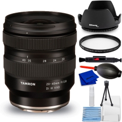 TAMRON 20-40MM F/2.8 Di Iii Vxd Lens for Sony E A062 - 7PC Accessory Bundle